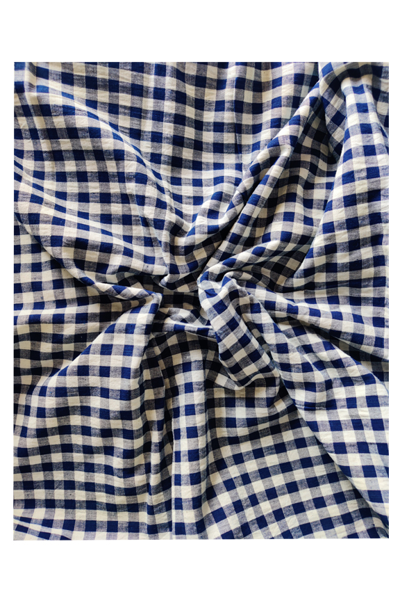 SMALL INDIGO CHECKS FABRICS